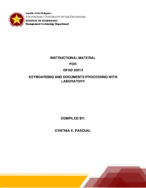 Diploma in Office Management Technology - DOMT 1 - PUP - Studocu