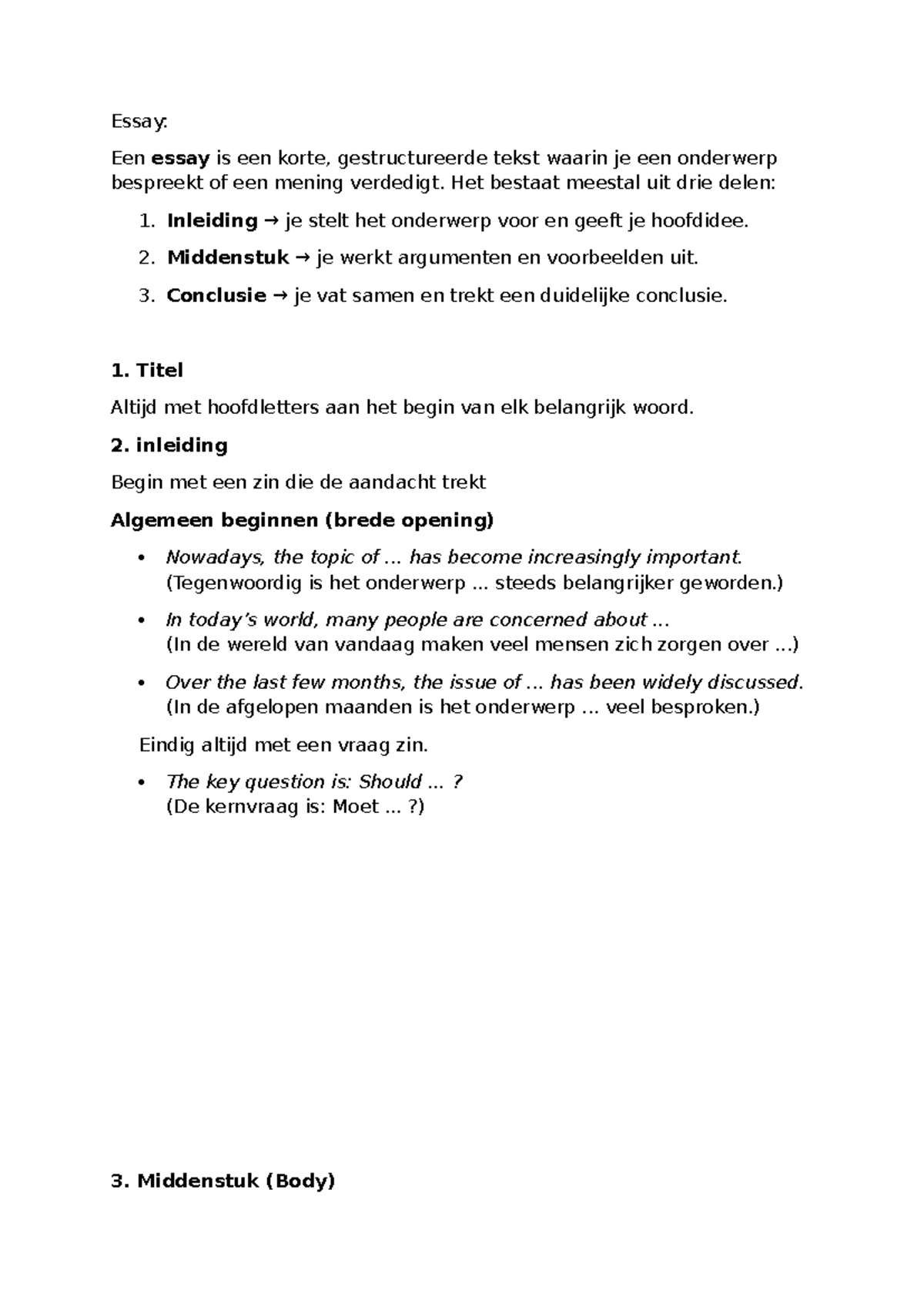 Essay: Structuur en Tips voor een Effectief Essay - Studeersnel