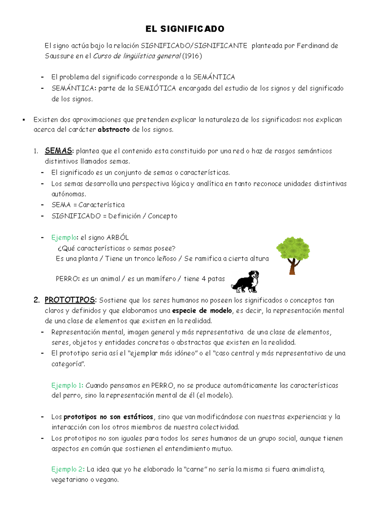 Semántica y Significado: Análisis de Signos en Lingüística - Studocu
