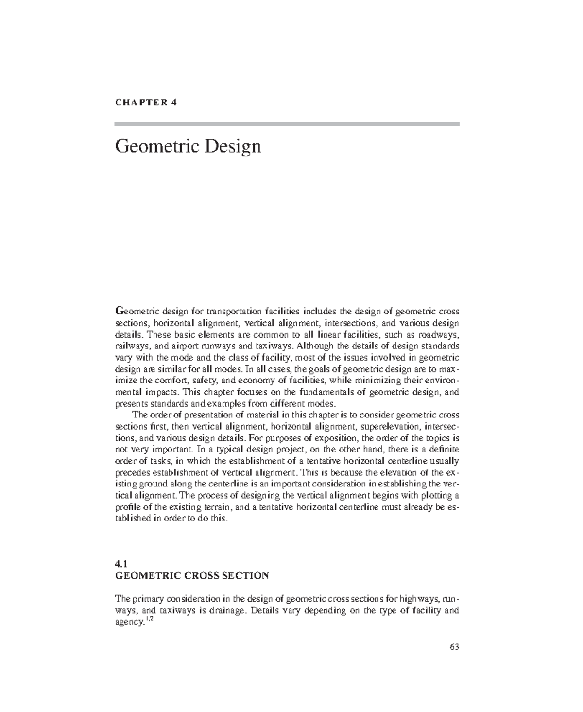 Chap4 - Lecture Notes on Geometric Design in Transportation - Studocu