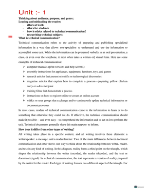 Usability Testing - note - Unit 5 Usability testing of technical ...