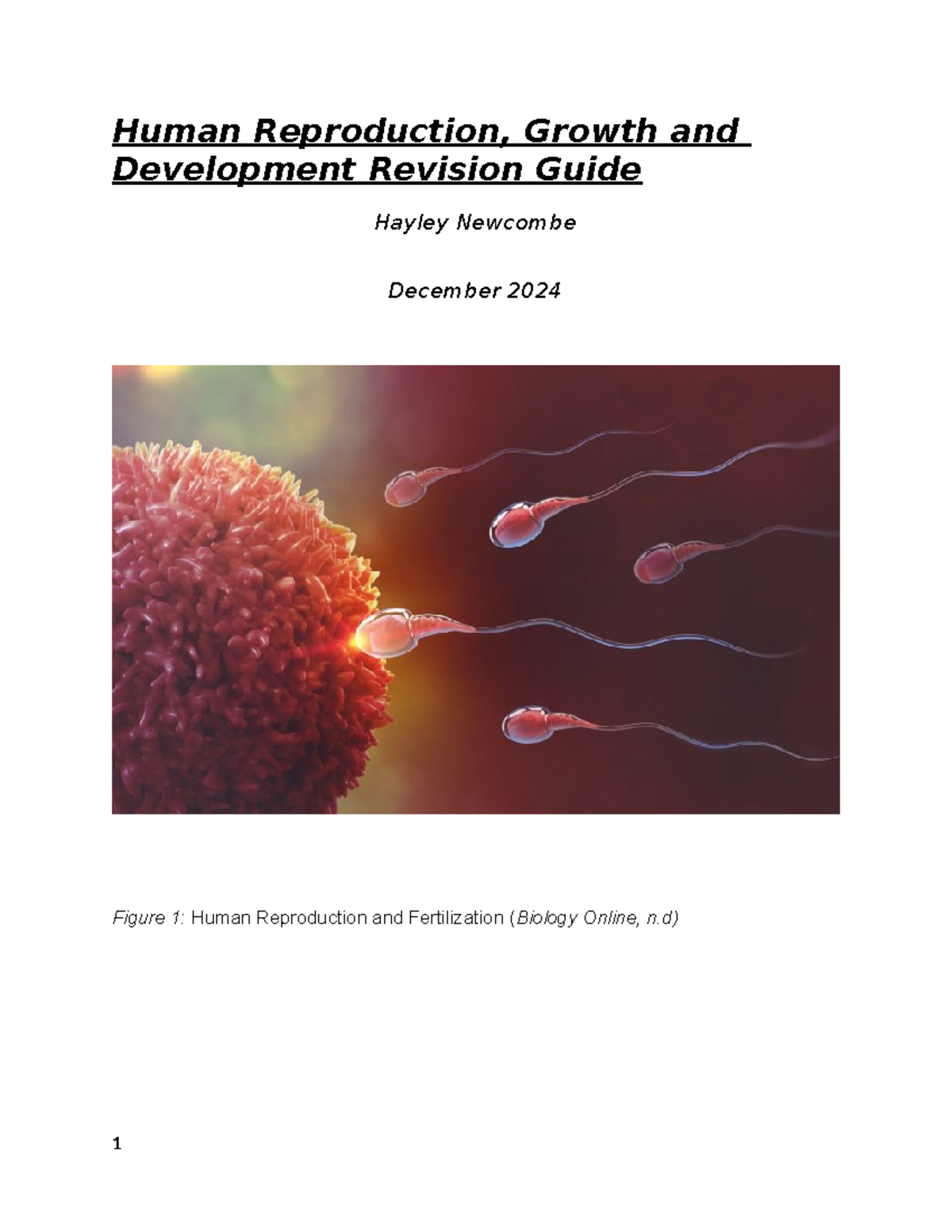Unit 7 assignment final - Human Reproduction, Growth and Development ...