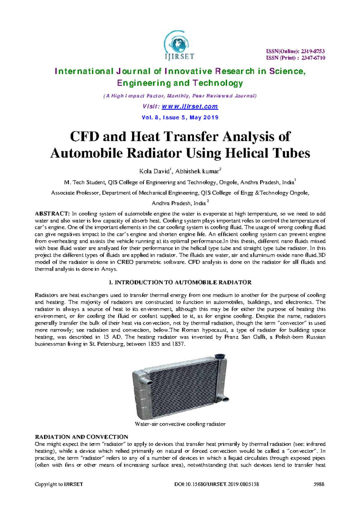 CFD Analysis of Automotive Radiator Performance (138 CFD) - Studocu