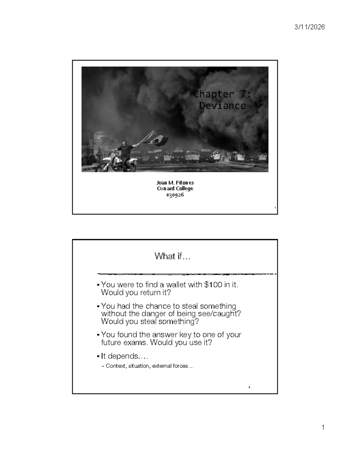 Chapter 7: Deviance - Social Control and Theories - Studocu