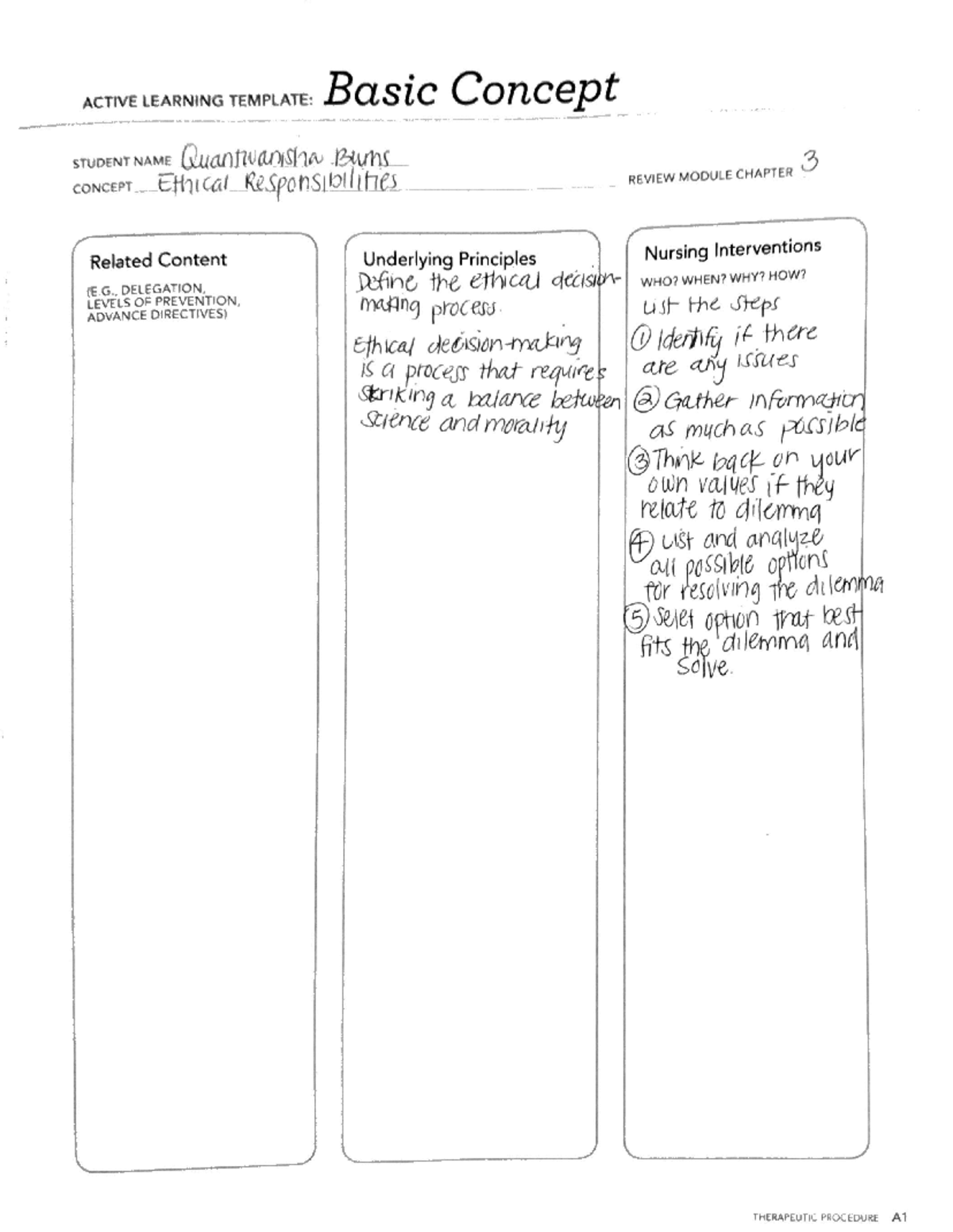 Homework - ATI Ethical Responsibilities: Active Learning Template - Studocu
