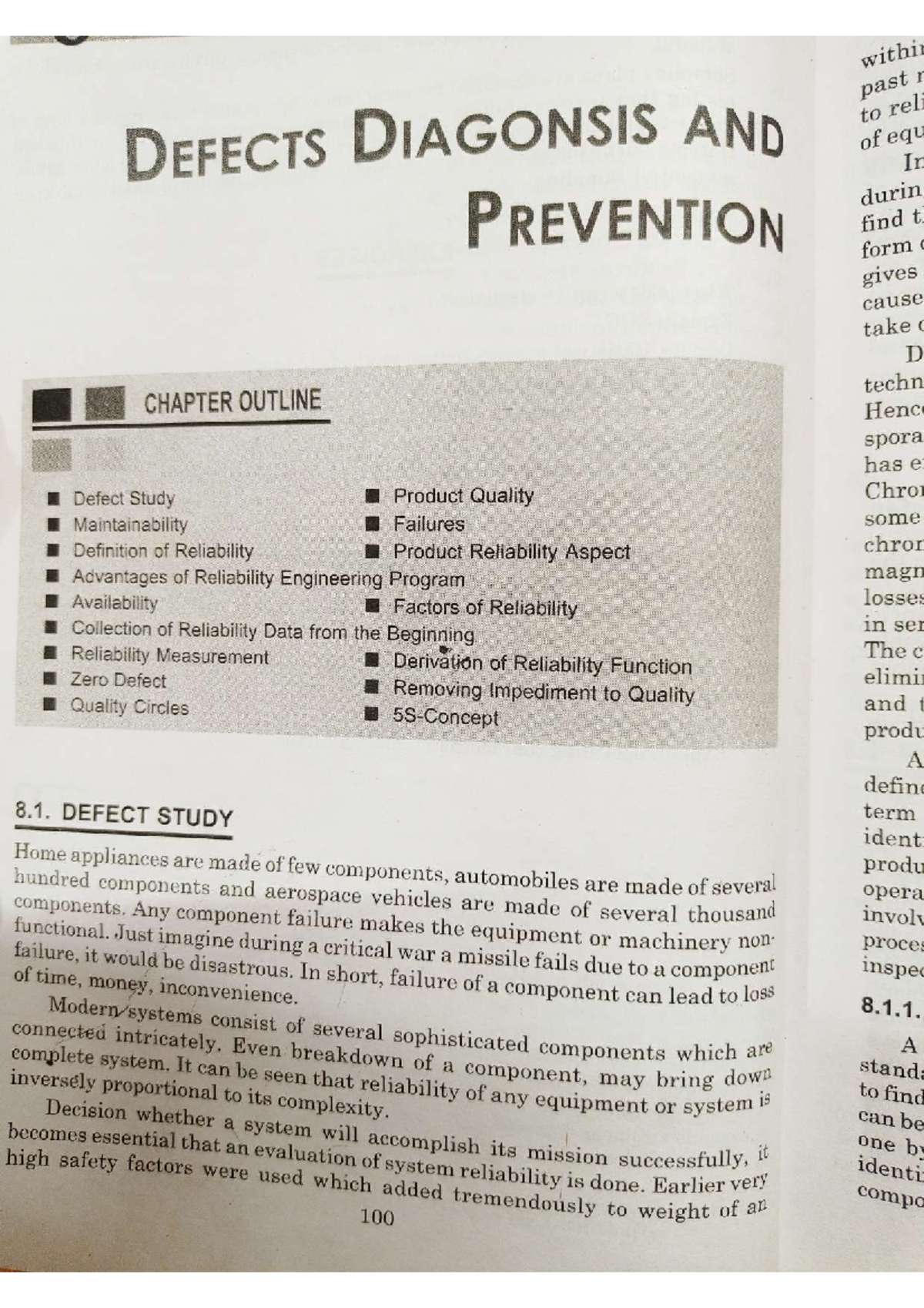 Quality Management Unit 4: Defect Diagnosis and Prevention Techniques ...