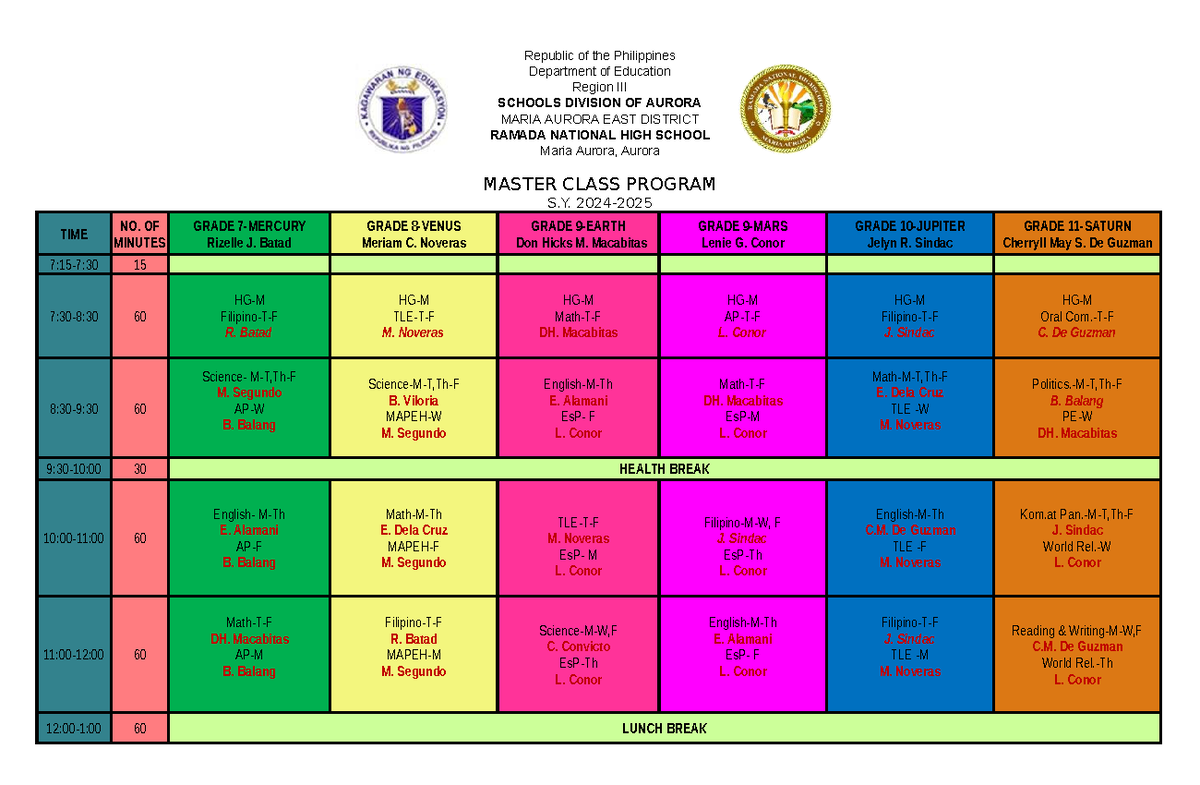 Master Class Program S.Y. 2023-2024 - Matatag New Notes - Studocu