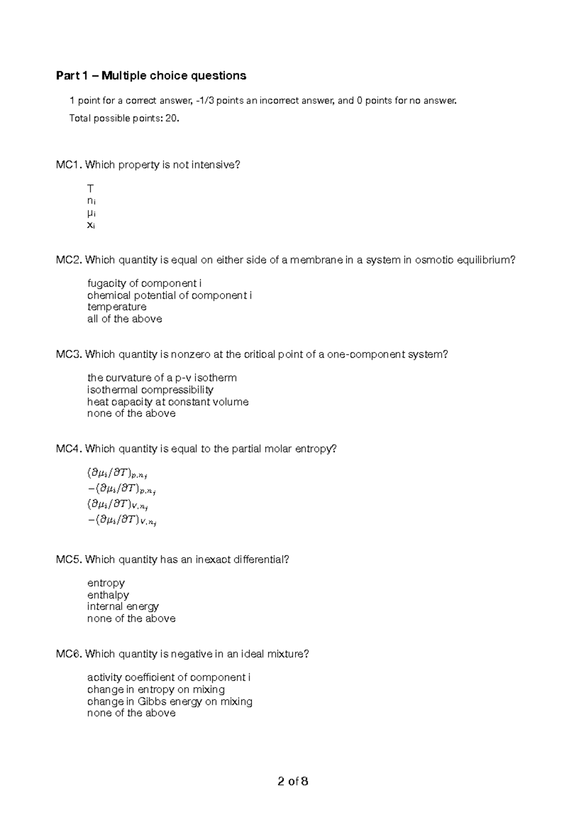 2021-2022 MPC Sample Exam: Multiple Choice & Open Questions - Studeersnel