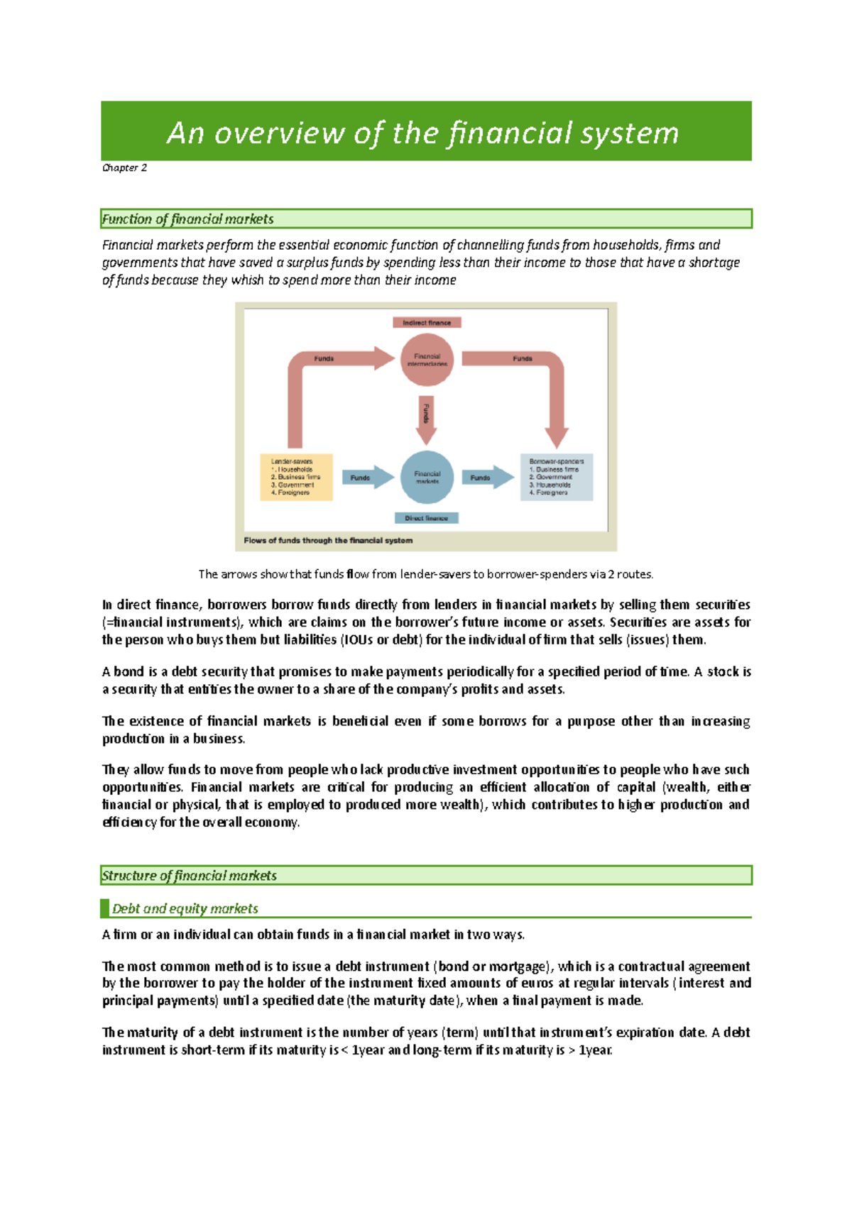 Chapter 2 Banking EBC2019 Comprehensive Overview and Summary - Studeersnel