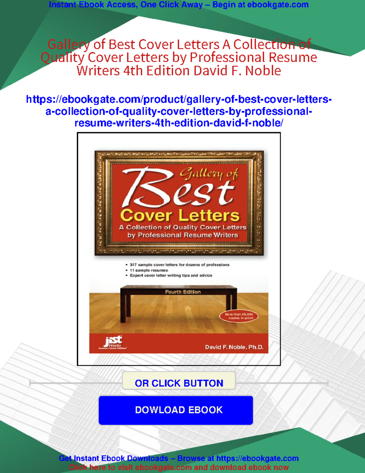 Gallery of Best Cover Letters, 4th Edition: Expert Tips & Samples - Studocu