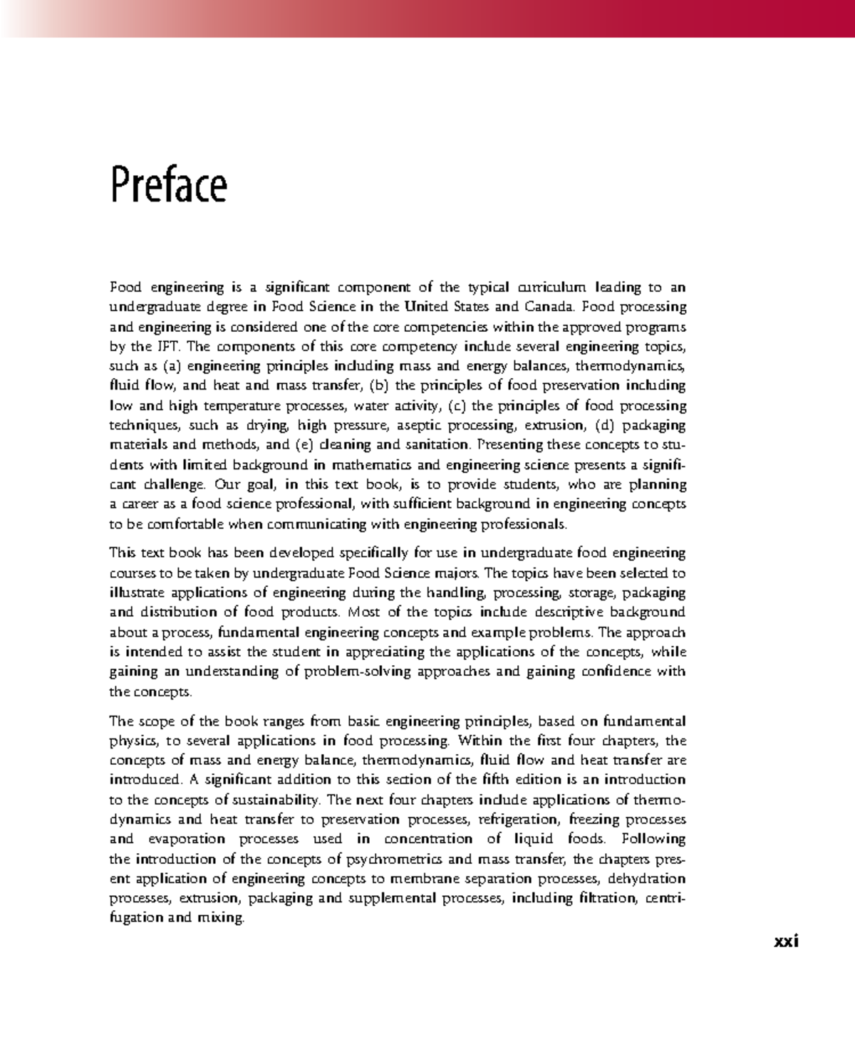 Introduction to Food Engineering: Preface 2014 Edition - Studocu