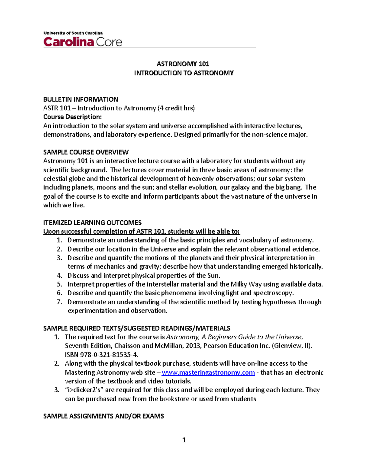 ASTR 101 Final Exam Study Guide: Introduction to Astronomy - Studocu