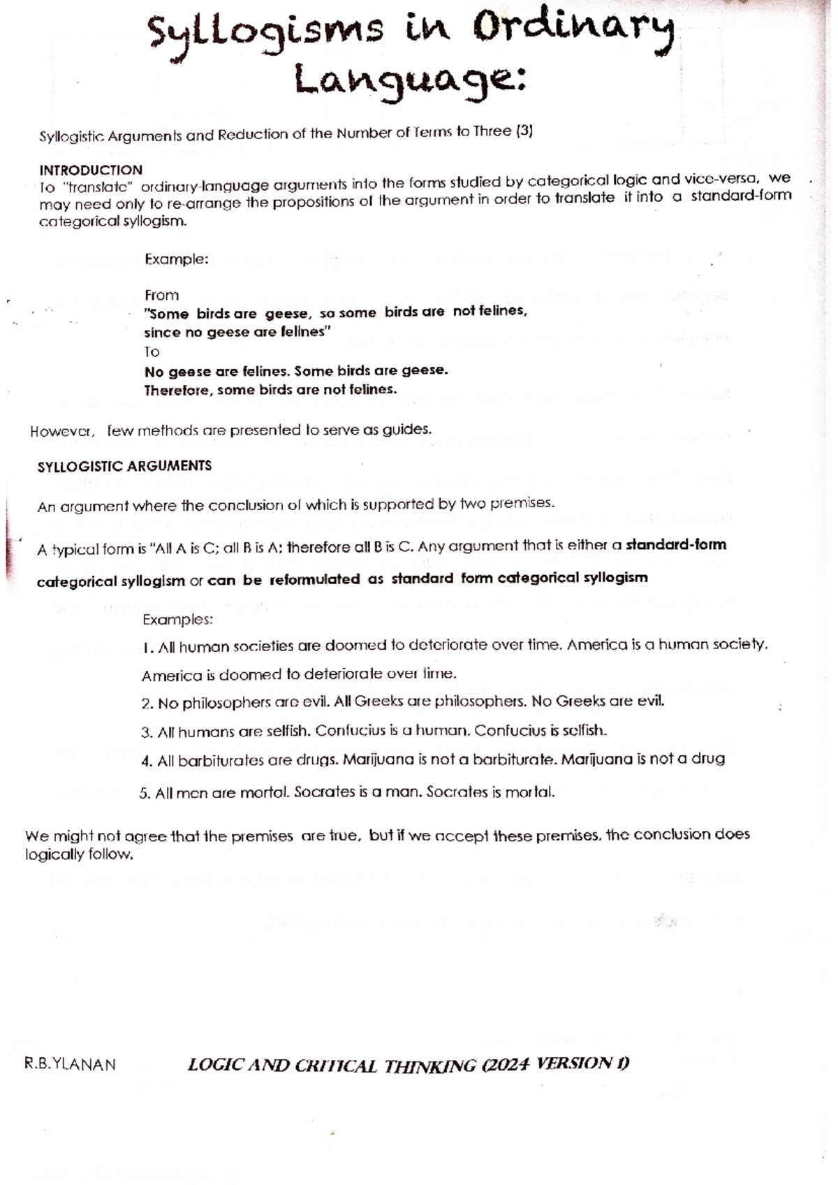 Final Exam Study Guide: Logic & Critical Thinking Strategies - Studocu