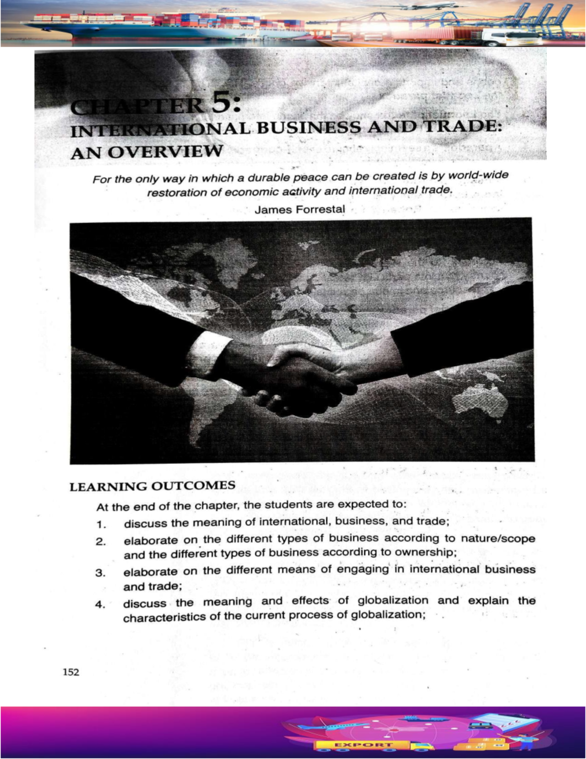 CHAPTER 5: OVERVIEW OF INTERNATIONAL BUSINESS & TRADE (IBT) - Studocu
