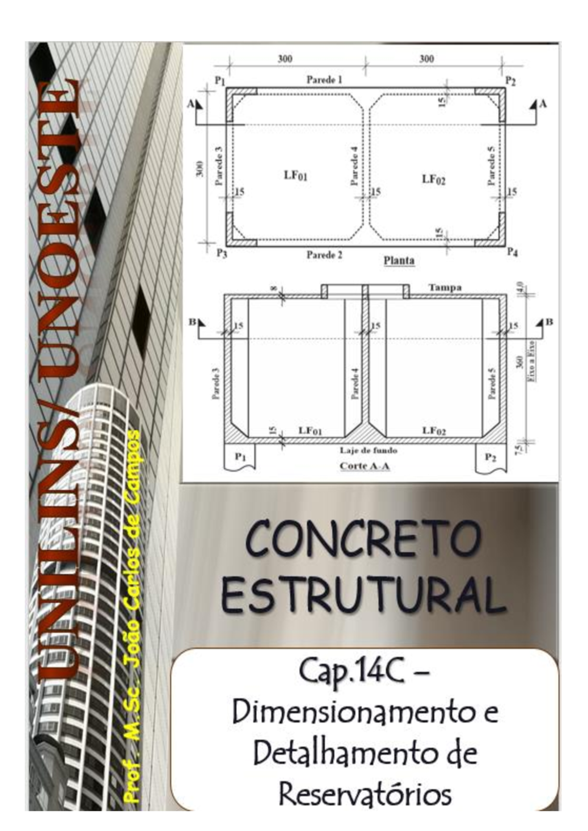 Análise Estrutural de Reservatórios - Prof.º M.Sc. João Carlos de Campos - Document Preview