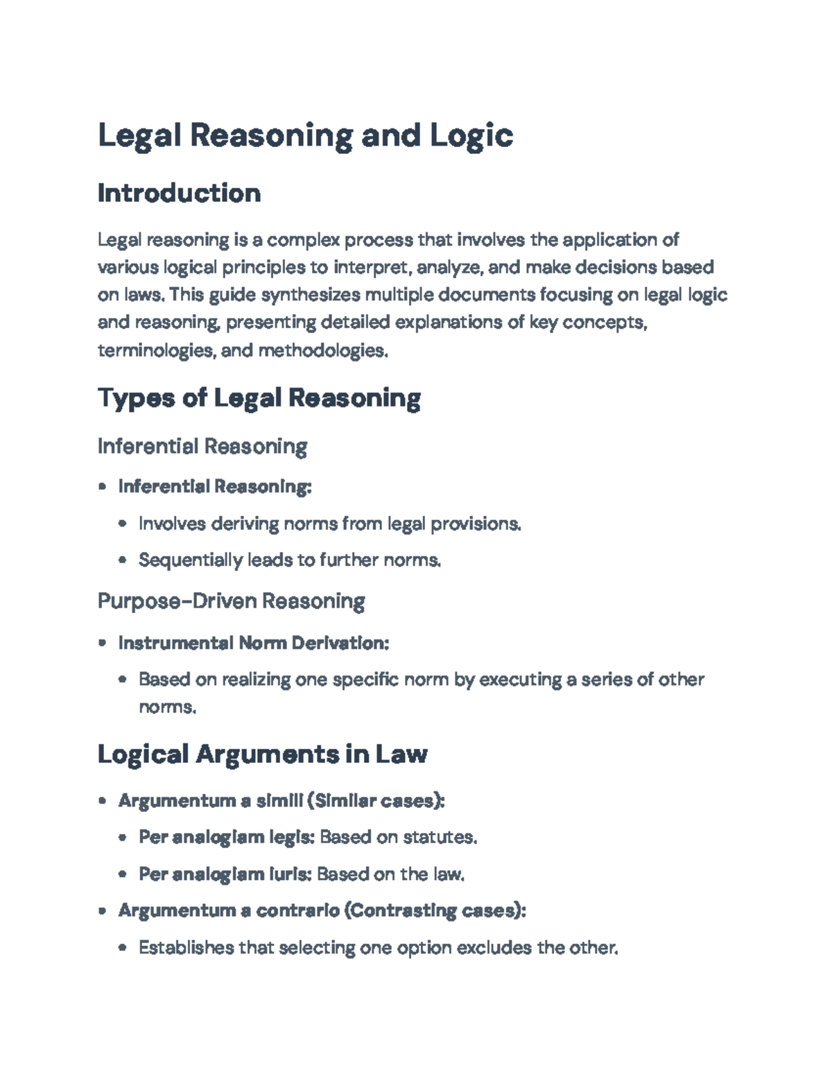 Legal Reasoning and Logic: Comprehensive Guide and Analysis - Legal ...