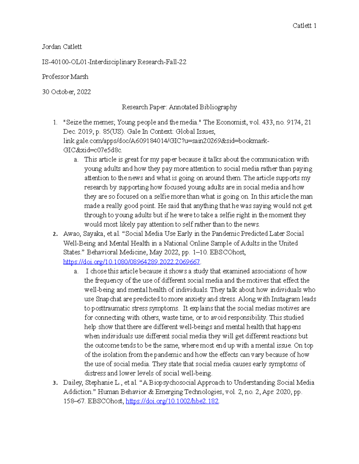 Research Paper Annotated Bibliography Interdisciplinary Research ...
