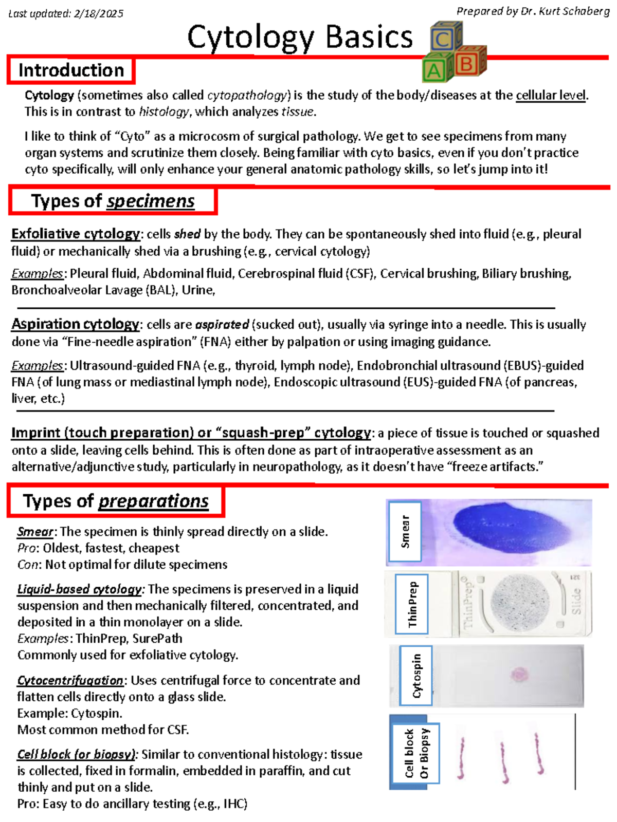 Cyto-Basics: Essential Study Guide for Cytology (Cytopathology) - Studocu