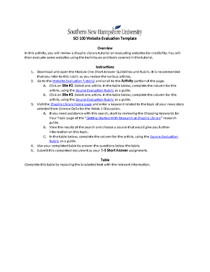 SCS 100 Project 1 Comparison Template 2-4 - SCS 100 Project 1 ...