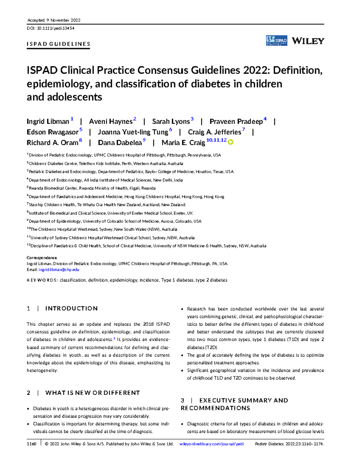 ISPAD_Diabetes Capítulo 1 - I S P A D G U I D E L I N E S ISPAD ...
