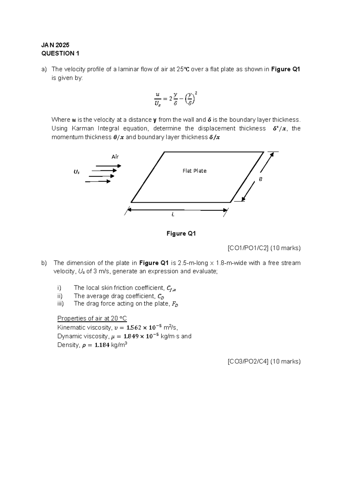 JAN 2025 Revision - Final Test Practice for Fluid Mechanics - Studocu