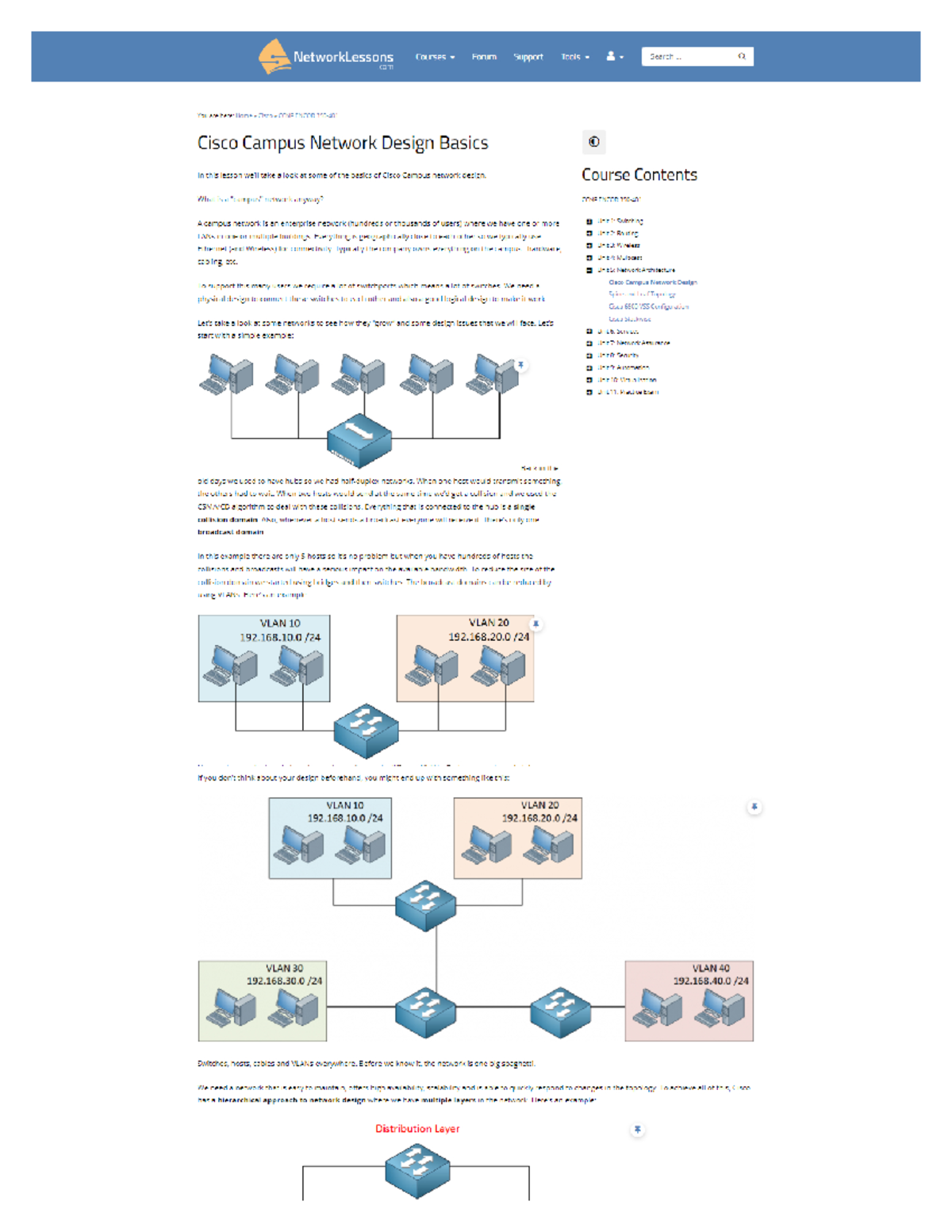 Cisco Campus Network Design Basics - NetworkLessons Courses Forum ...