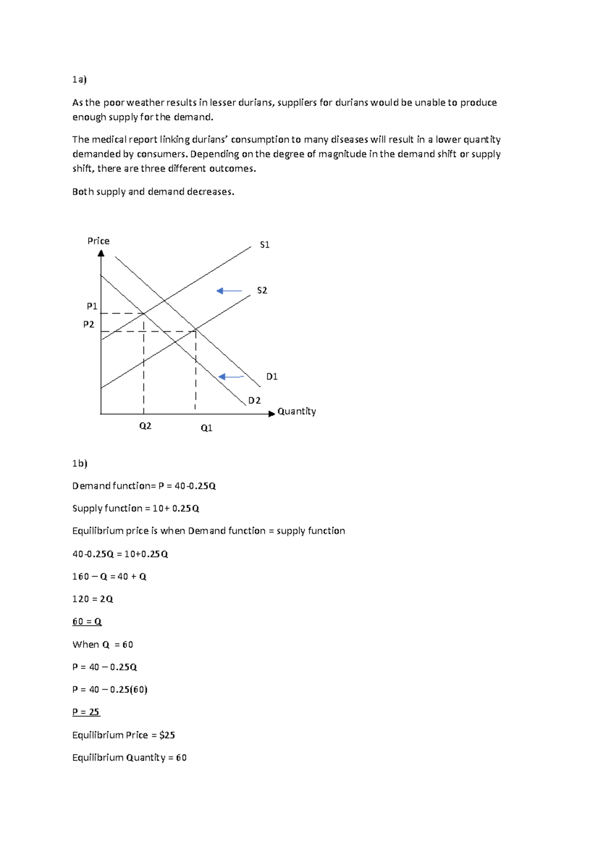 TOAECO202 Exam Paper Answers: Economic Analysis & Equilibrium - Studocu