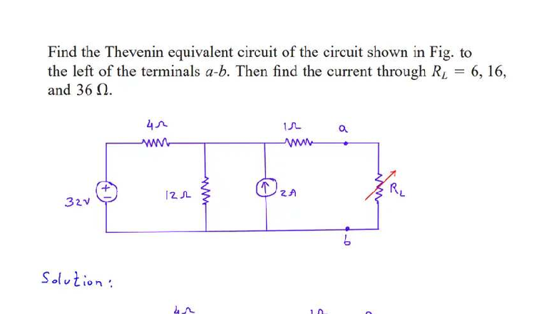 Thevenin Equivalent Circuit Analysis for RL Loads (Example 4.8) - Studocu