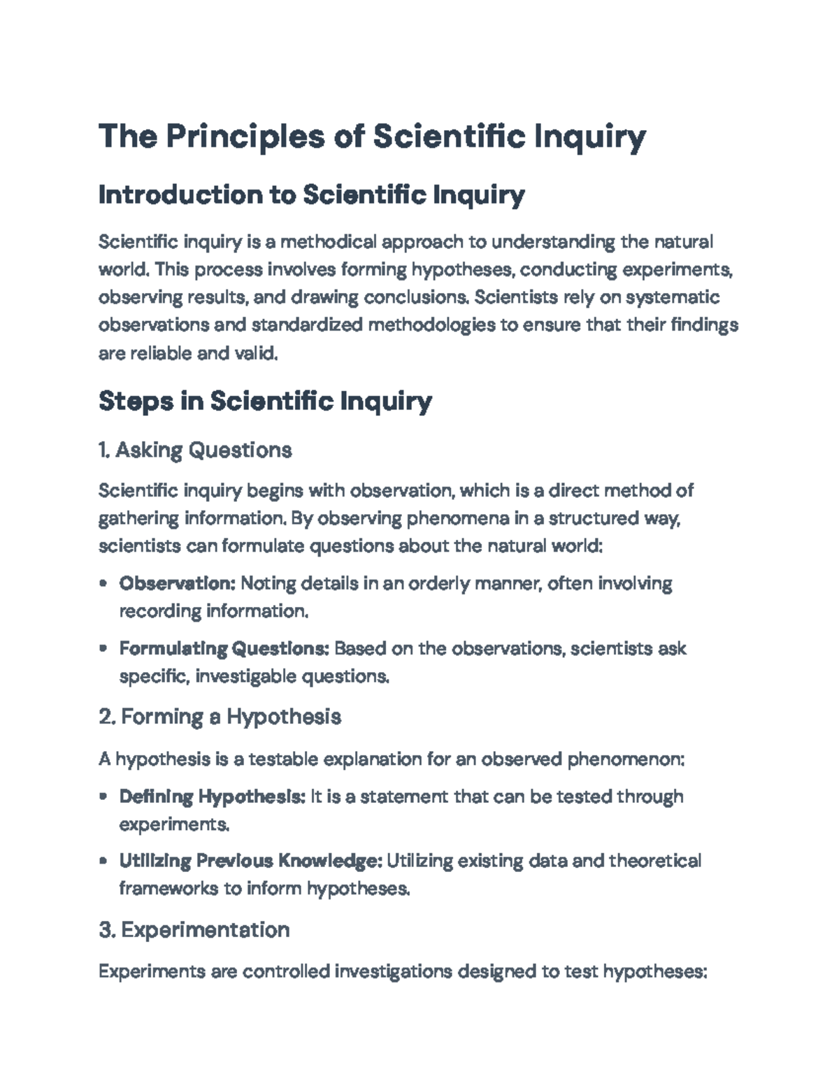 Principles of Scientific Inquiry: A Comprehensive Guide - The ...