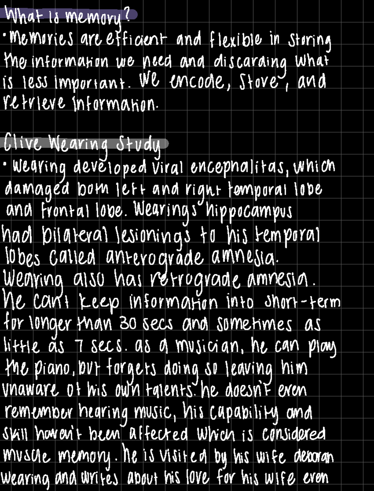 Midterm Study Notes for Memory Concepts in Psychology [NFRW KD] - Studocu