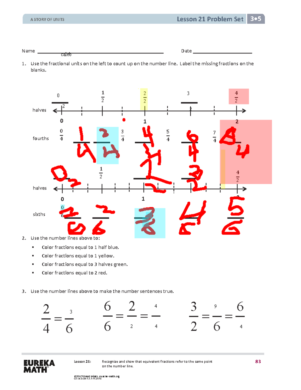Caleb Adonis - 41 - prob set 21 English - Lesson 21 Problem Set 3 5 ...
