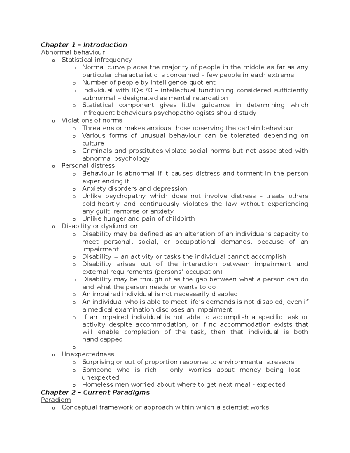 PSYB32 Midterm Study Notes: Chapters 5, 7, 8, 10 Overview - Document Preview
