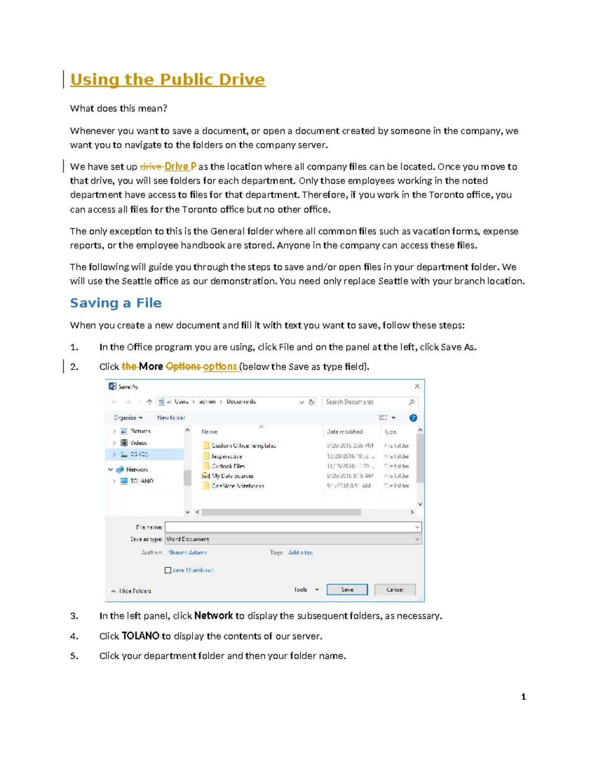 Using the Public Drive: Accessing Company Files and Folders - Studocu