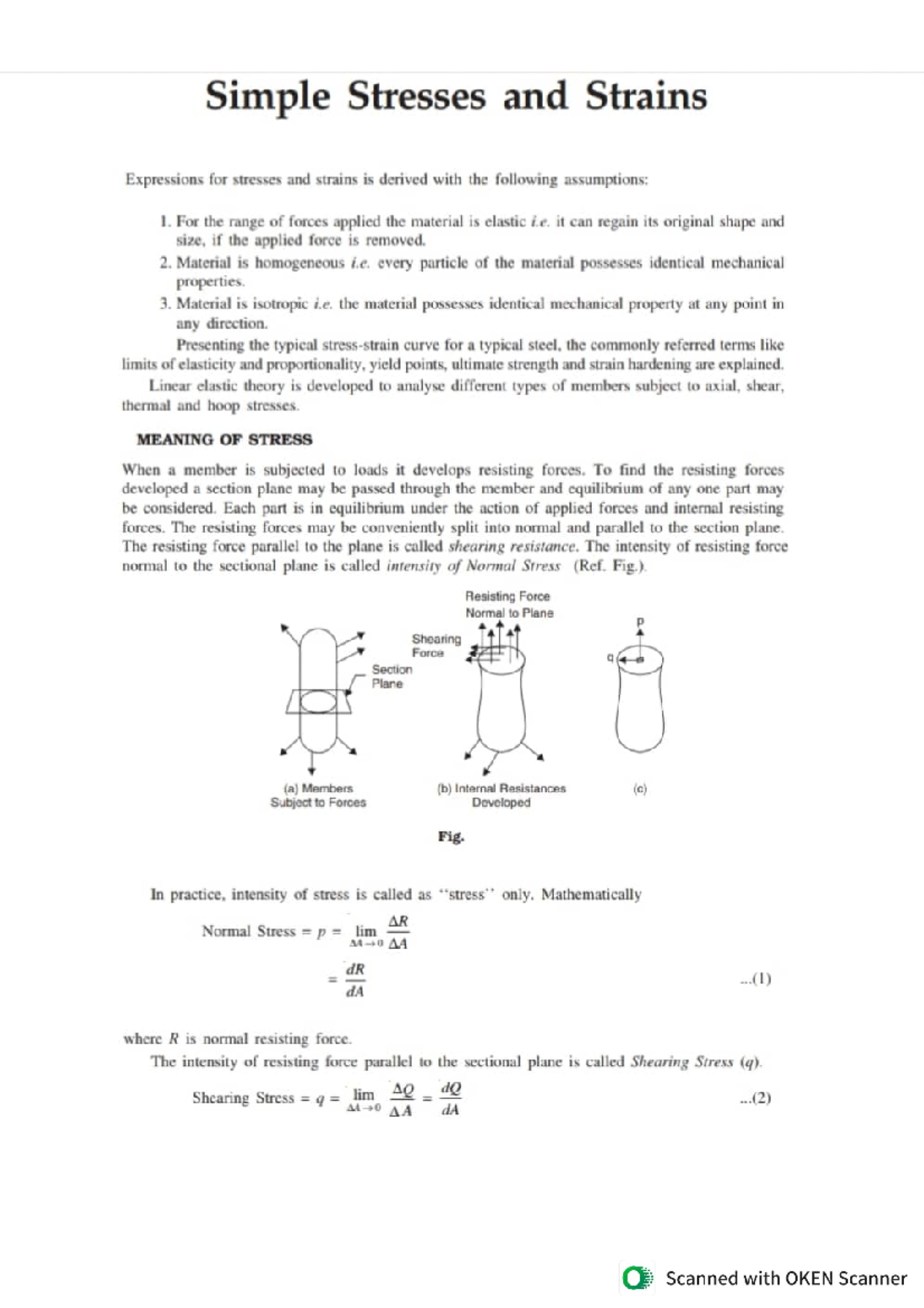 Strength of Materials - Compound Bars & Thermal Stresses Analysis - Studocu