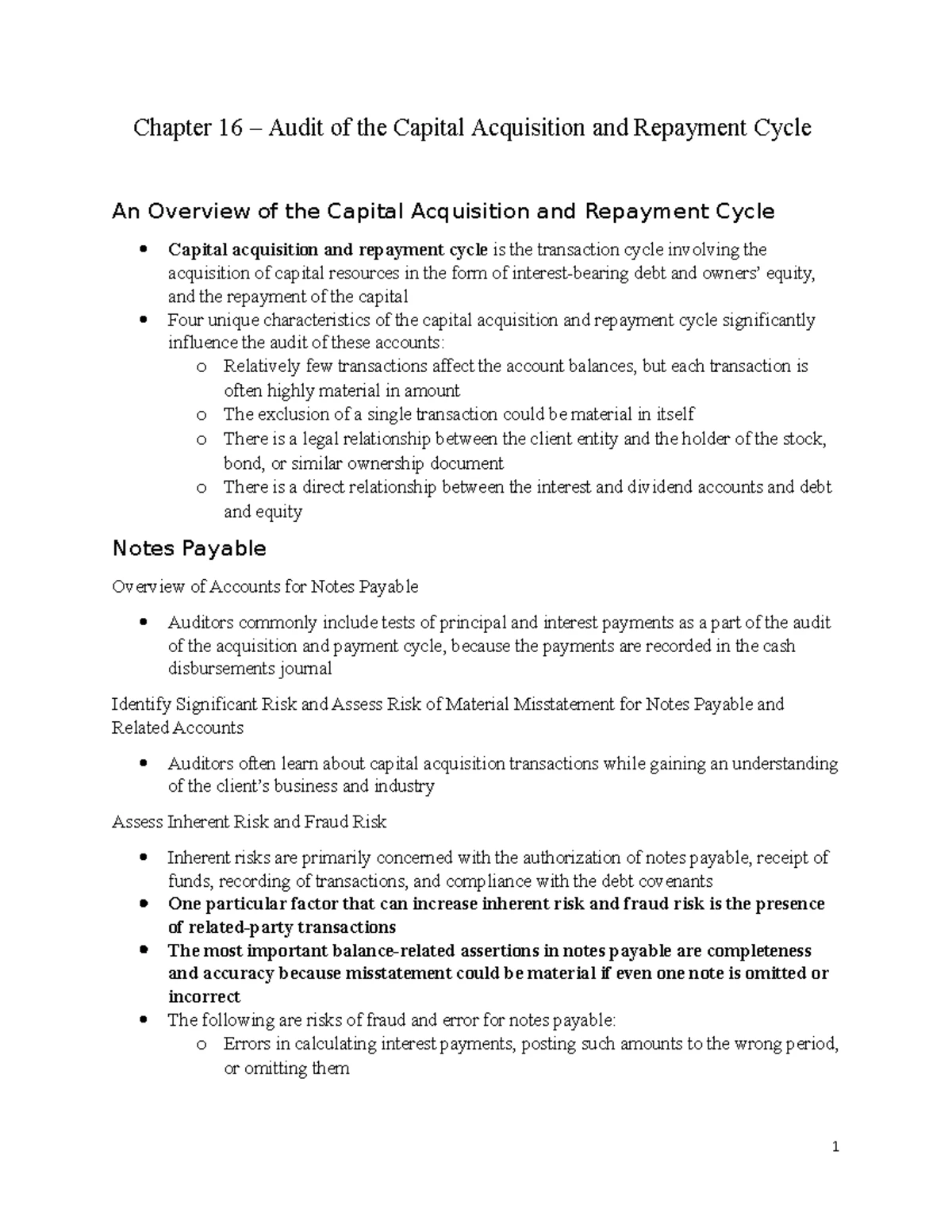 Chapter 15 – Audit of the Human Resources and Payroll Cycle - Chapter ...
