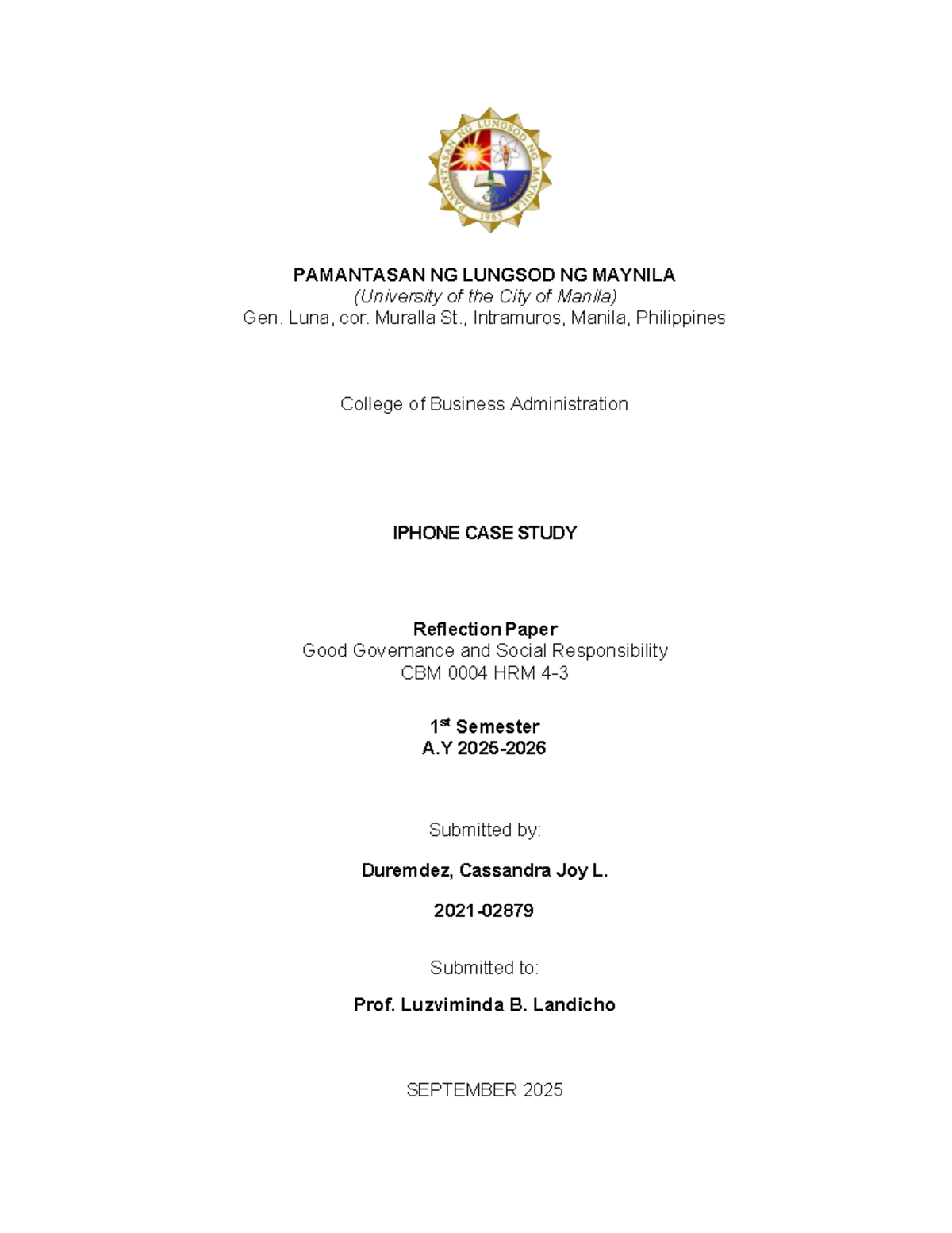 CBM HRM Reflection Paper: Ethical Considerations in Apple's Case Study ...