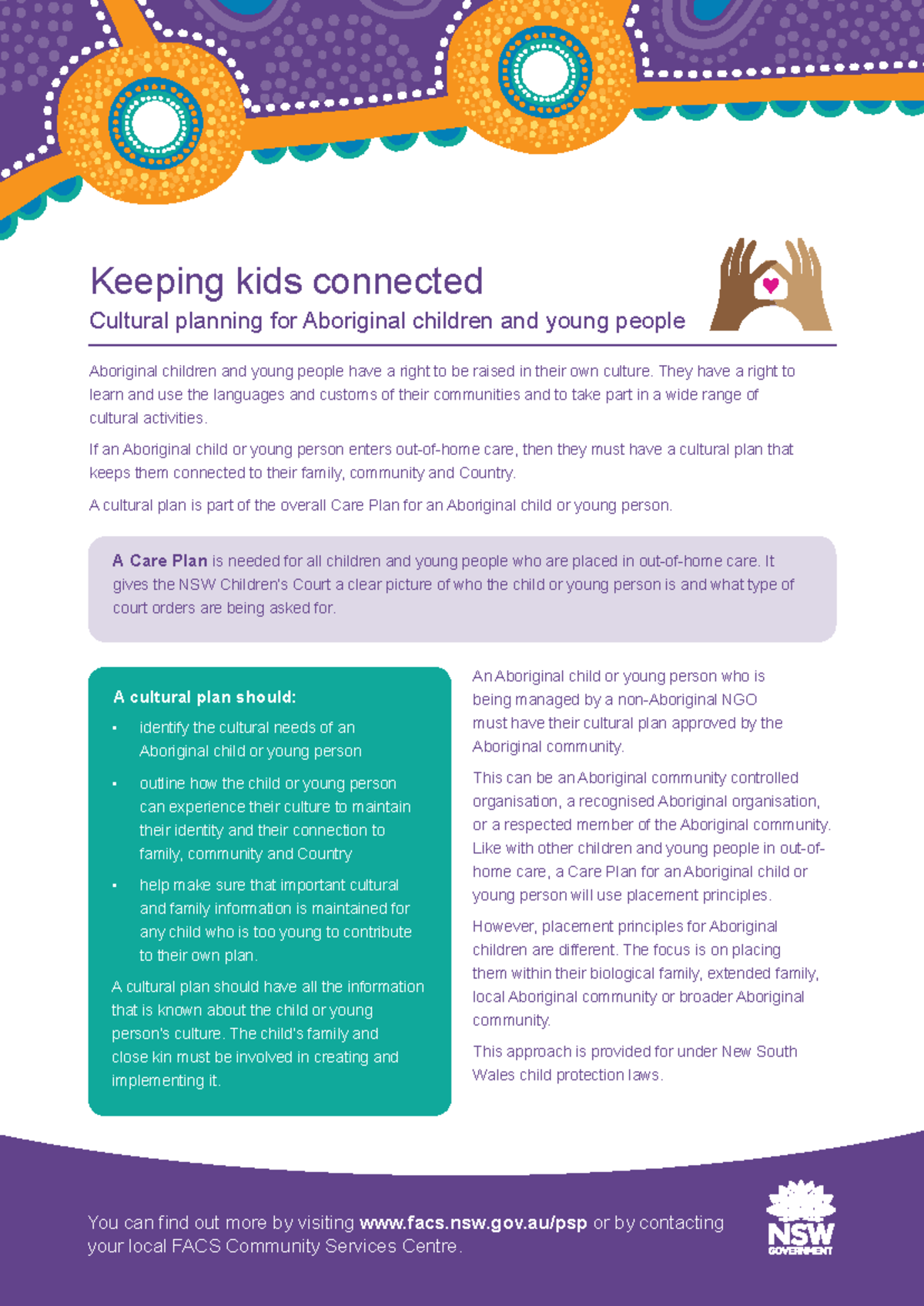 Cultural Planning for Aboriginal Children: A Care Plan Guide - Studocu