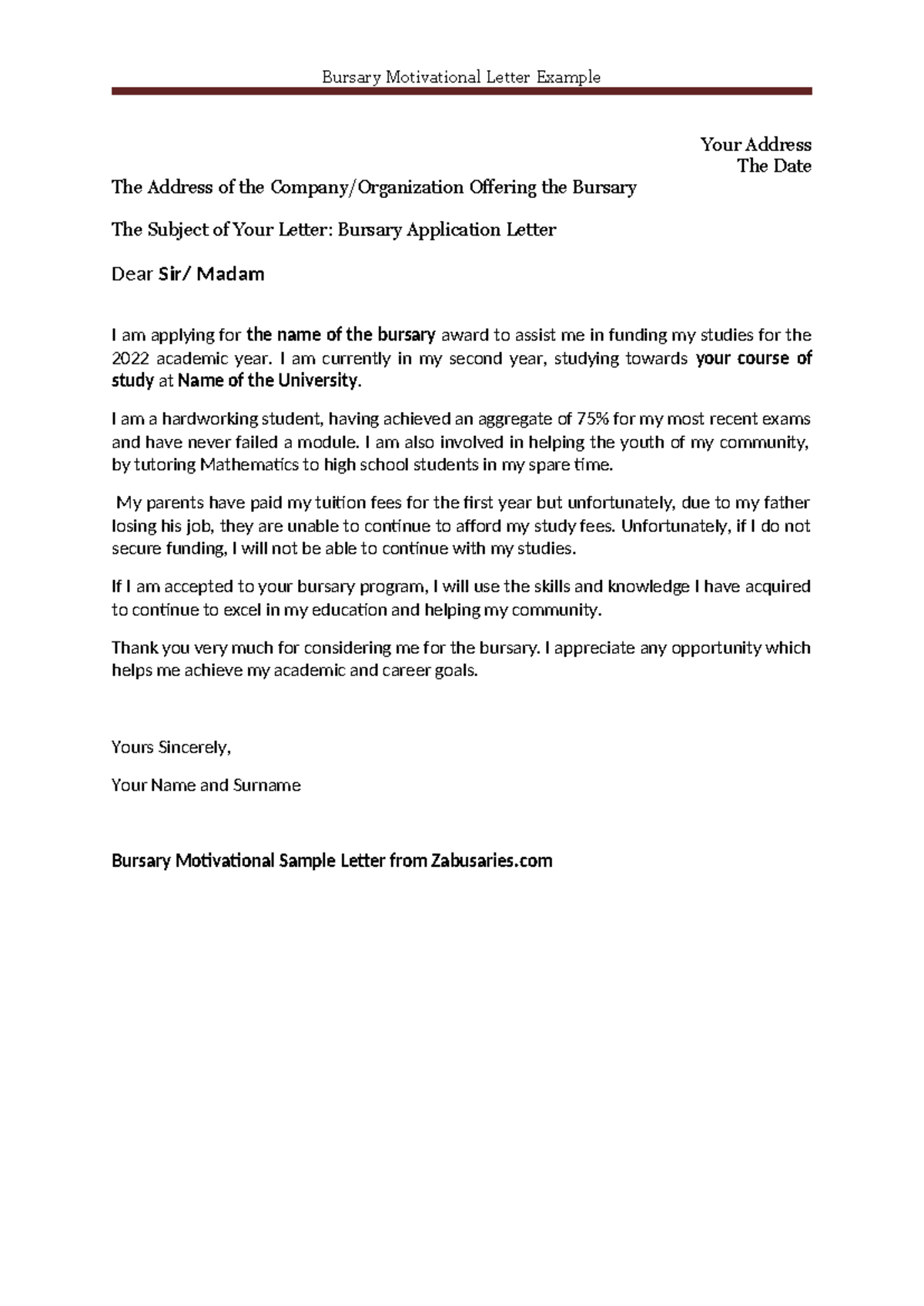 Bursary Motivational Letter Example I Am Currently In My Second Year bursary-motivational-letter-example-i-am-currently-in-my-second-year