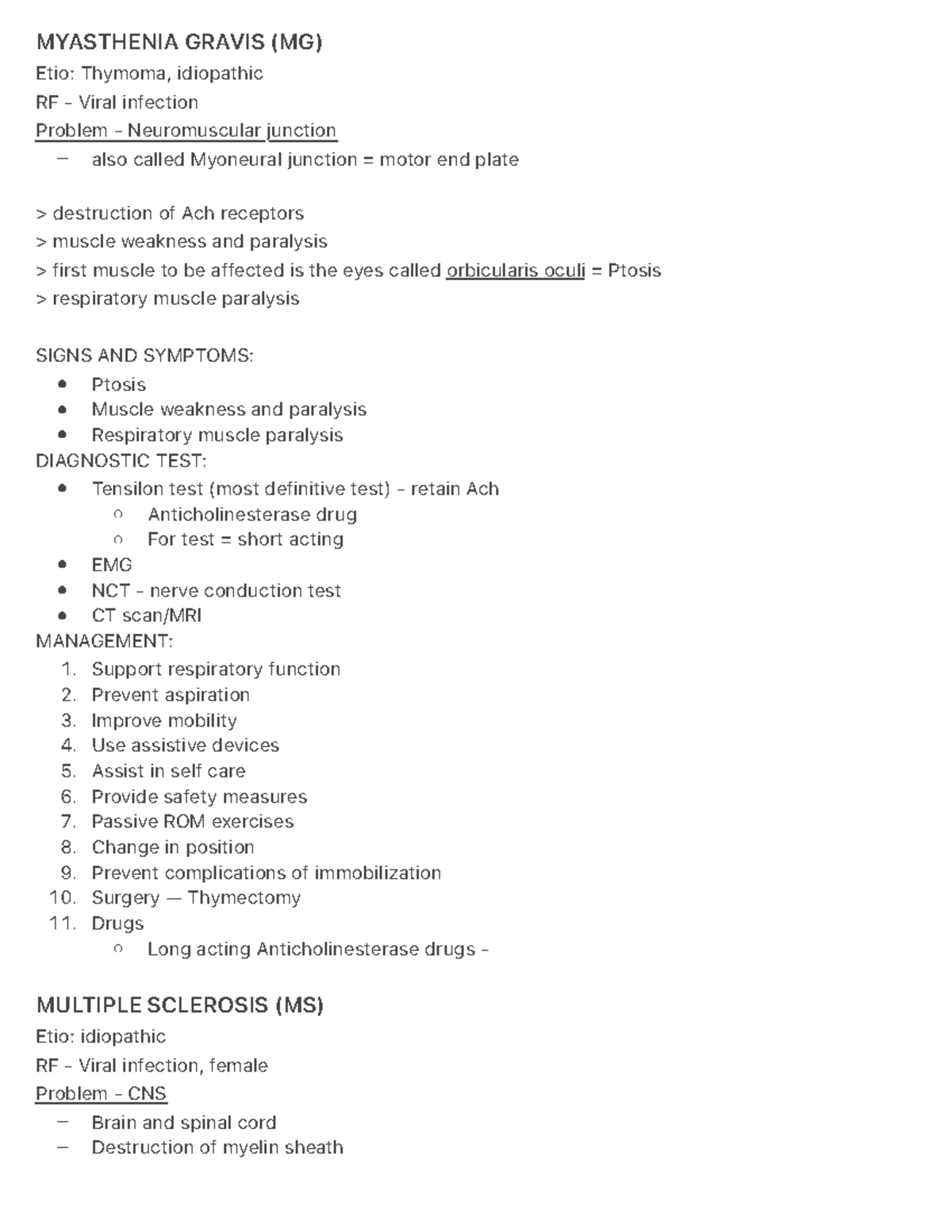 Myasthenia Gravis (MG) - – 1. 2. 3. 4. 5. 6. 7. 8. 9. 10. 11 ...