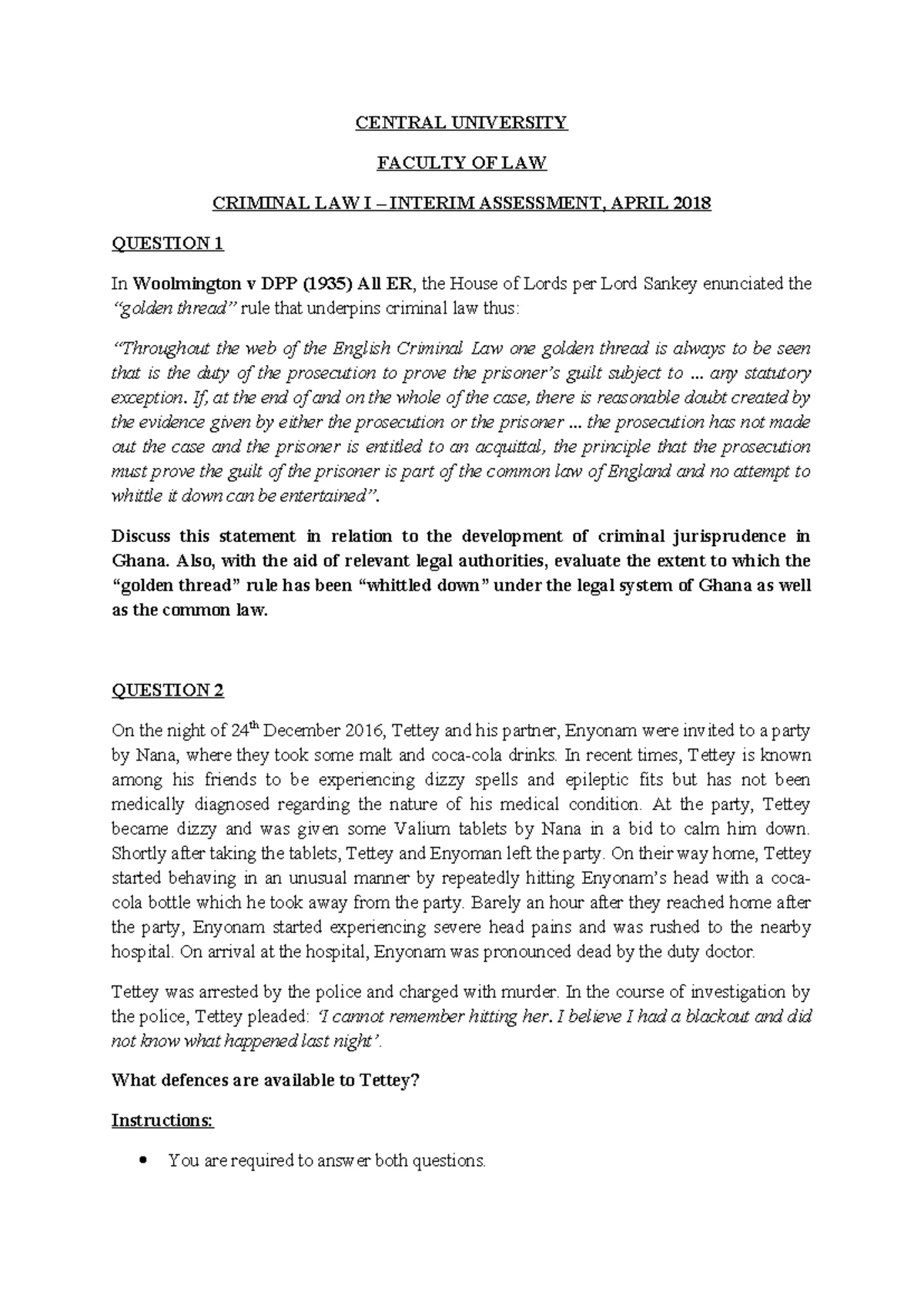 Public International Law Notes - 4th December 2019 - Studocu