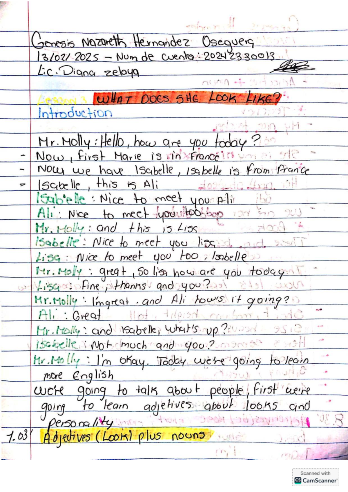 Adjectives and Descriptions in English: Lesson 5 Notes (ENG 101) - Studocu