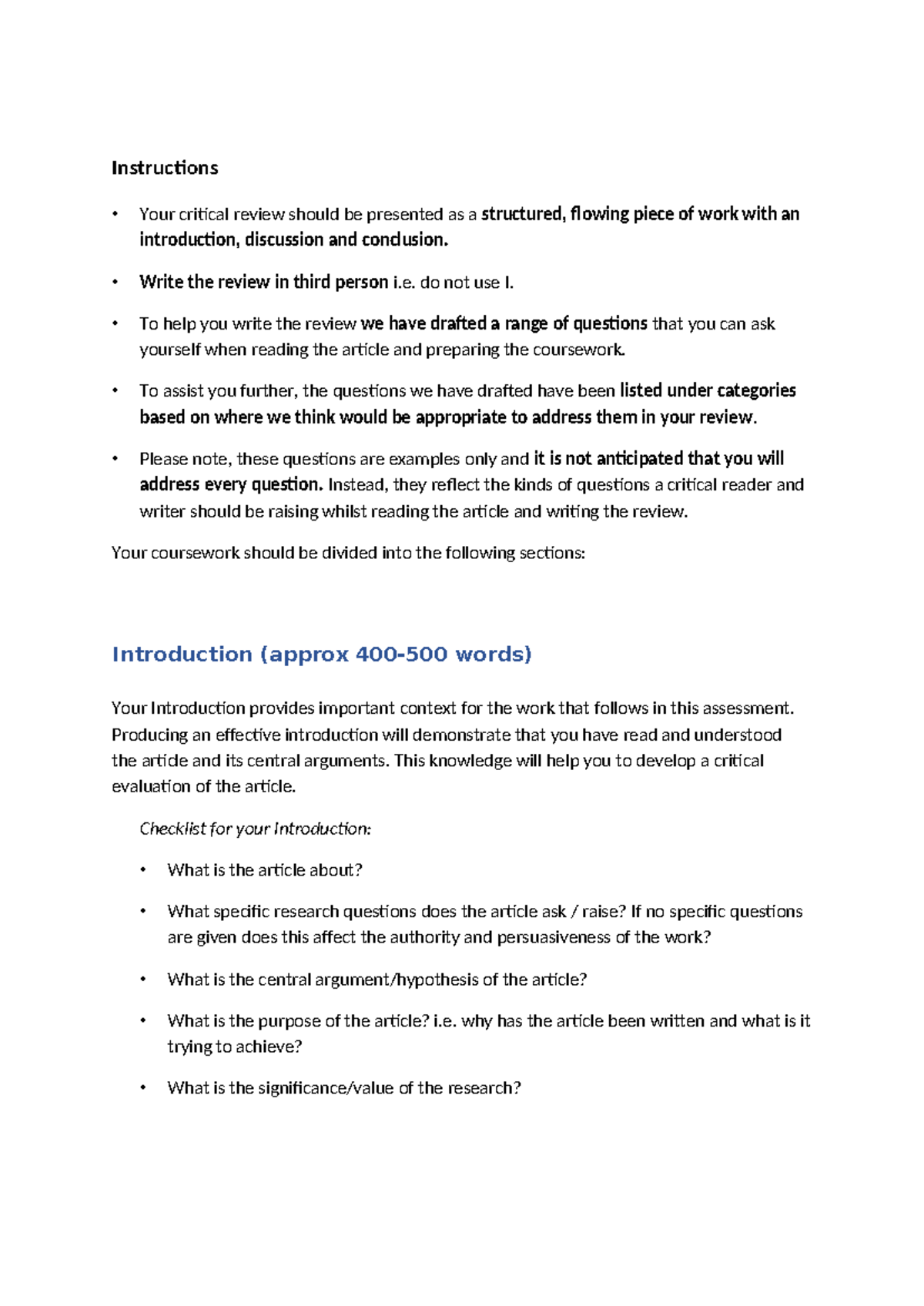 RM-Workshop-9-Critical-Review-FAQ - Instructions • Your critical review ...