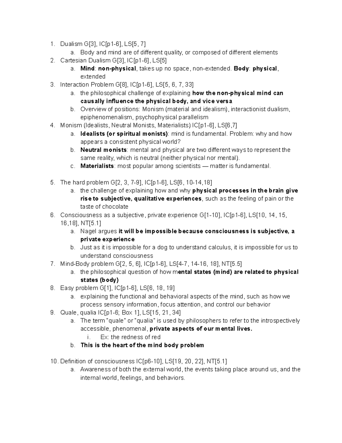 Philosophy of Mind: Key Concepts and Theories - Studocu