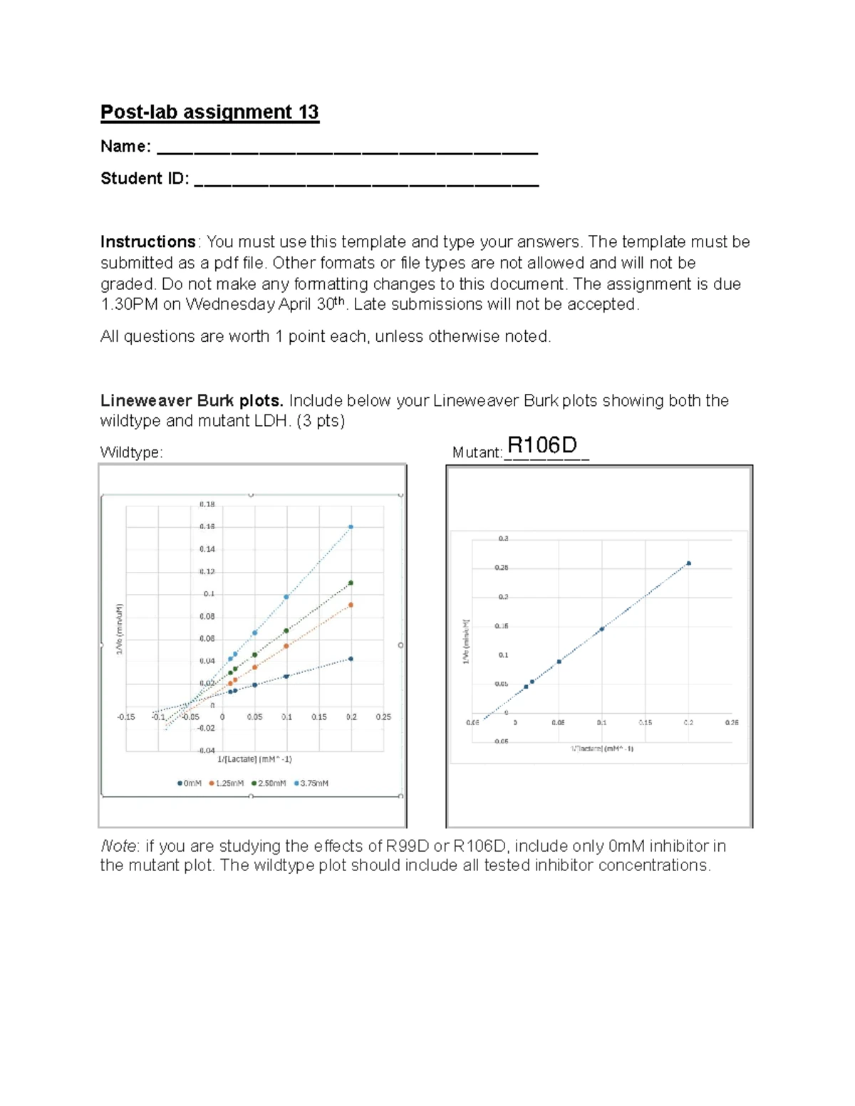 Post-Lab Assignment 1: Lab 1 Protocol and Experiment Analysis - Studocu