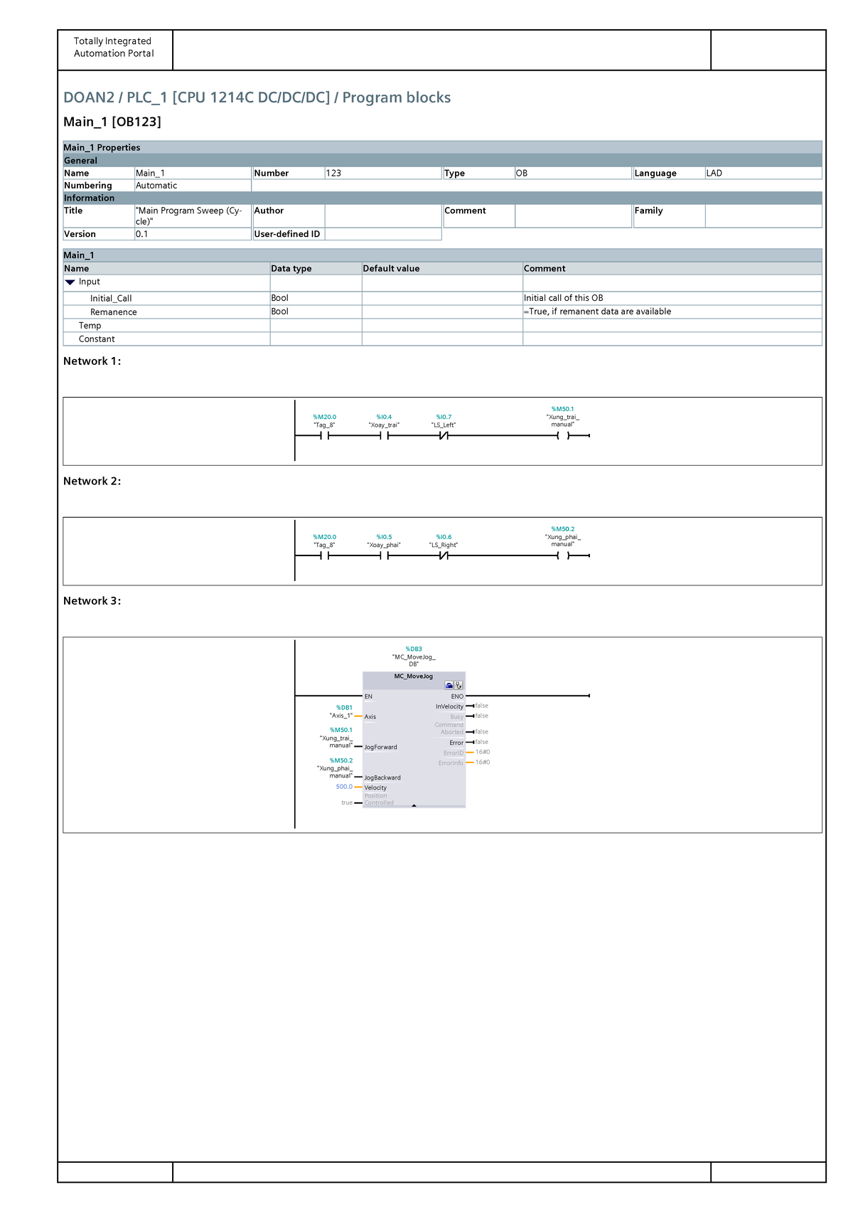 Code manual - Coding PLC UTE - Totally Integrated Automation Portal ...