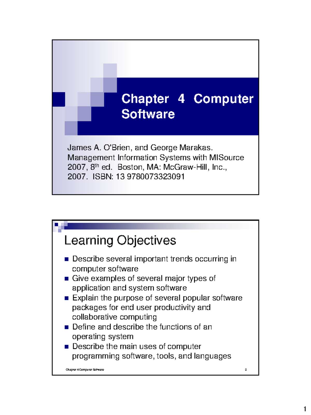 Chapter 4 Software Insights - MIS Course Notes - Studocu