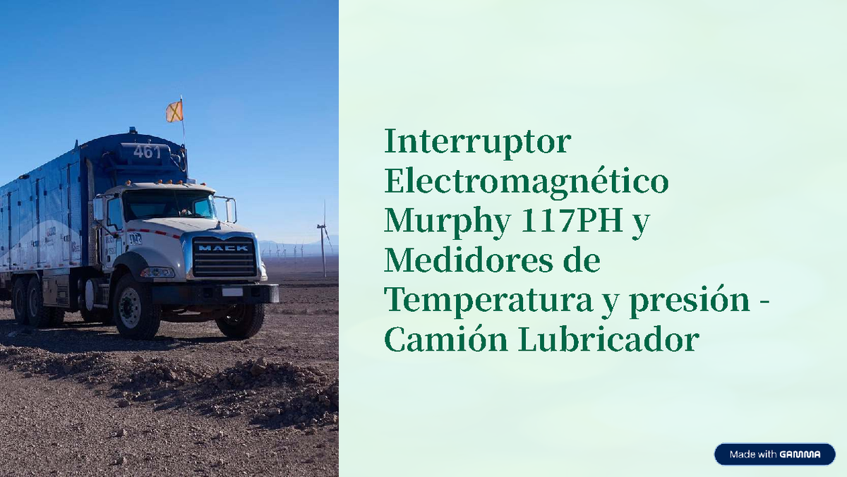 Interruptor Electromagnético Murphy 117PH y Medidores de Temperatura en ...