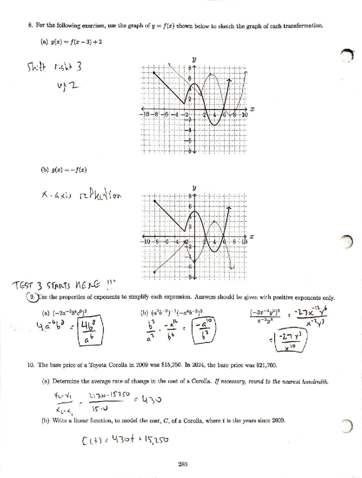 Math 141 Study Guide: Test 3 Review - Studocu