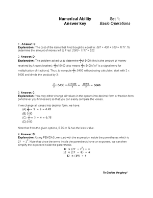 1 Analytical Questions - Practice Questions Basic Operations Directions ...