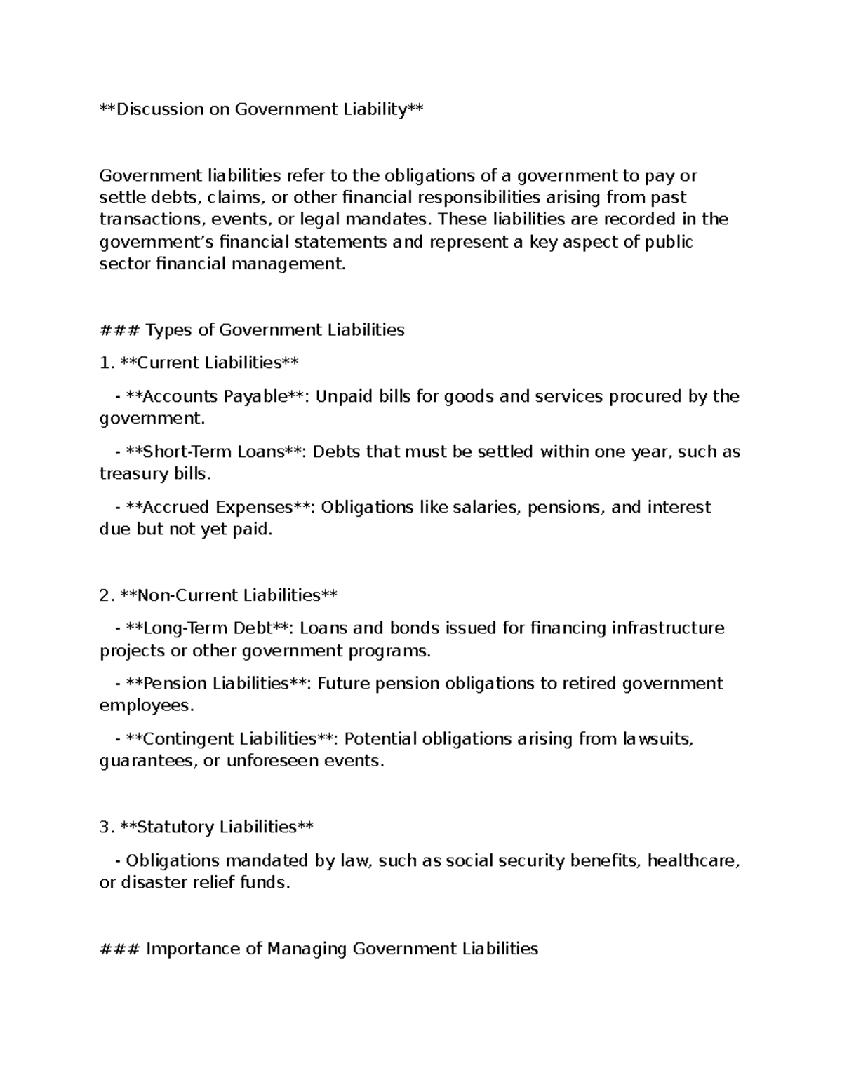 Gpt-govlia - notes - Discussion on Government Liability Government ...